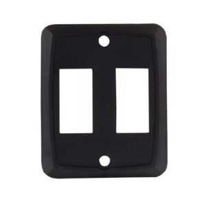 JR Products Multi Purpose Switch Faceplate, Double Switch Opening, 1.125 Inch X 0.550 Inch (switch Cutout) – 12885