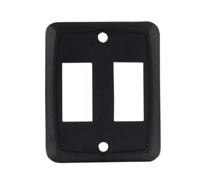 JR Products Multi Purpose Switch Faceplate, Double Switch Opening, 1.125 Inch X 0.550 Inch (switch Cutout) – 12885