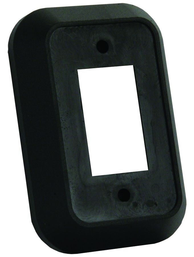 JR Products Switch Plate Cover, Single Switch Opening, 3/8 Inch Deep, Black – 13495
