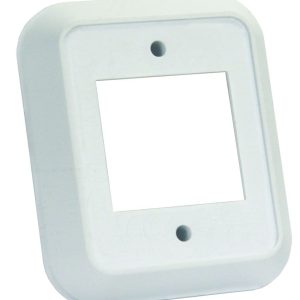 JR Products Switch Plate Cover, 2 Rocker Opening, Use with Jr Products Switch Faceplate Part Number 12841-5, 3/8 Inch Deep, White, Single – 13515