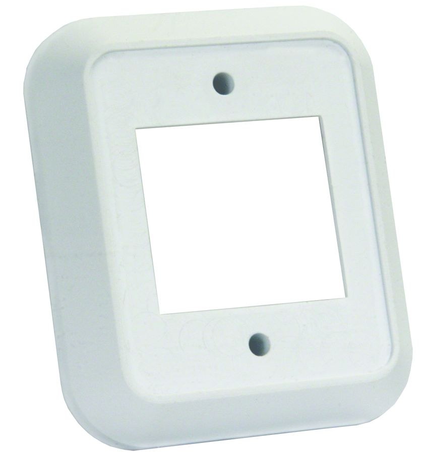 JR Products Switch Plate Cover, 2 Rocker Opening, Use with Jr Products Switch Faceplate Part Number 12841-5, 3/8 Inch Deep, White, Single – 13515