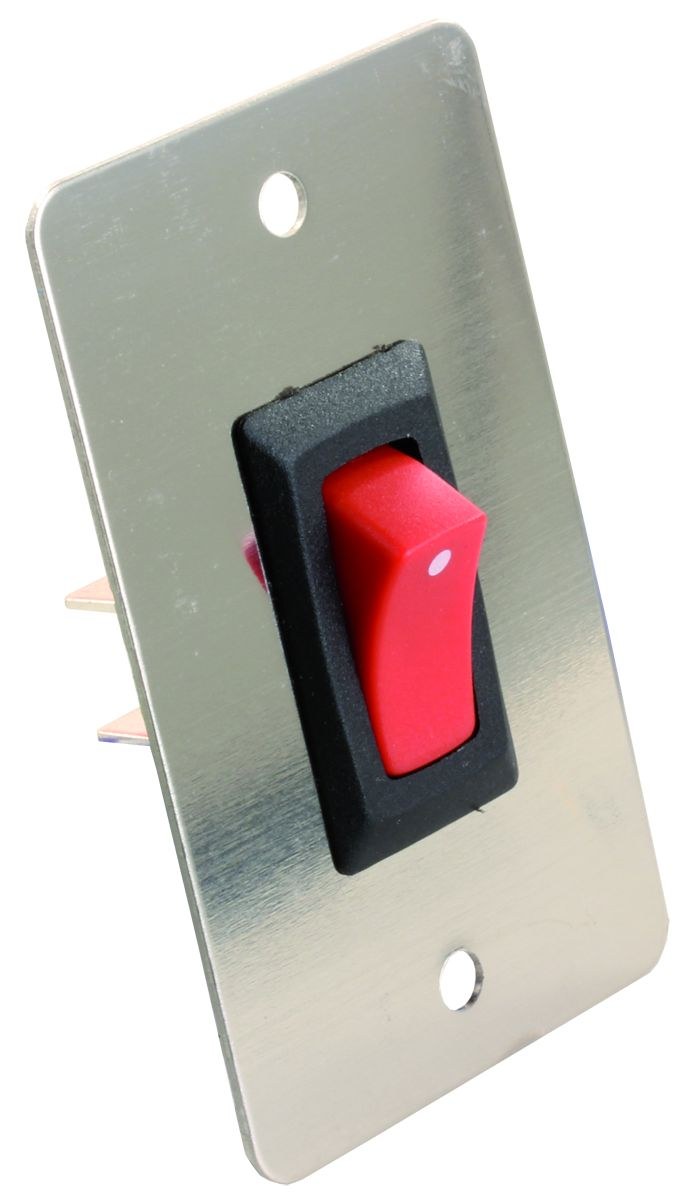 JR Products Multi Purpose Switch, 10 Amp at 250 Volt AC/ 15 Amp at 125 Volt AC, Single Pole Single Throw, Rocker – 13885
