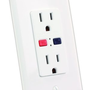 JR Products Receptacle, Ground Fault Interuptor Type, 125 Volt AC, 15 Amp, White – 15005