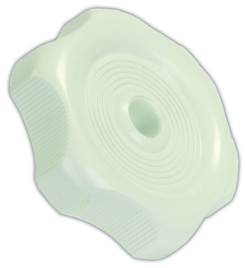 JR Products Window Crank Knob, 0.27 Inch Shaft, White, Plastic, With Replacement Screw – 20355