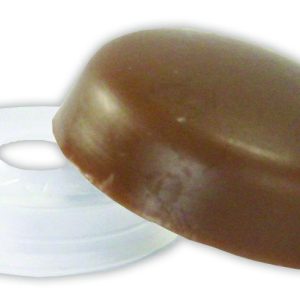 JR Products Screw Cover, Used to Secure AN Item with a Screw But Desire a Clean and Finished Look, Snap Over, Round, Brown, With Collar – 20395