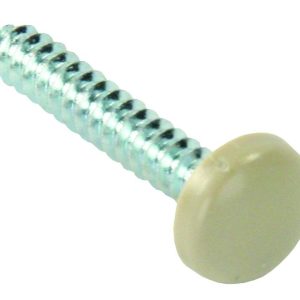 JR Products Screw, Kappet, Use to Give Decorative Appearance Where We Need to Use a Screw Down Application, #8 X 1 Inch Length – 20425