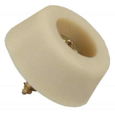 JR Products Door Stop Bumper, Use with Closets, 3/4 Inch Base Diameter, With Mounting Screw – 20545
