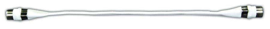 JR Products Coaxial Cable, Flat, Interior/ Exterior Use for Reaching Places Without Having to Drill a Hole, White – 47435