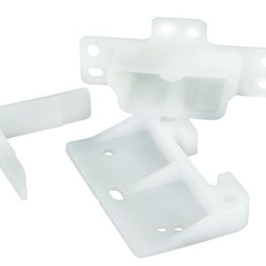 JR Products Drawer Slide, Use for Jr Products Cabinet Drawers or Desk Drawer, Plastic, With Mounting Screws, Single – 70985