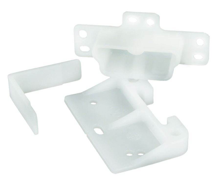 JR Products Drawer Slide, Use for Jr Products Cabinet Drawers or Desk Drawer, Plastic, With Mounting Screws, Single – 70985
