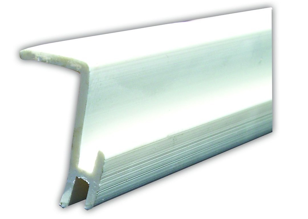 JR Products Window Curtain Track, Type D Ceiling Mounted Slide Track, 96 Inch Length, White, Plastic – 80371