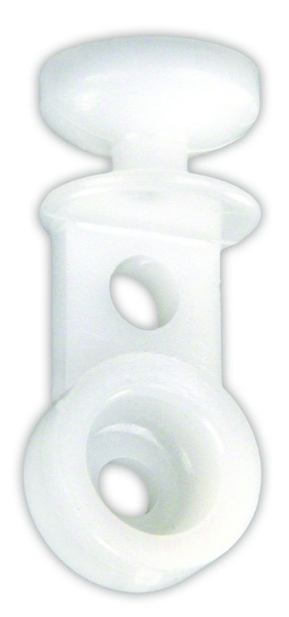 JR Products Window Curtain Glider, Use with Type a Window Curtain Track, Snap-IN Type, White – 81075