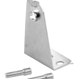 JR Products Window Shade Mounting Hardware, Used to Secure the Bottom Rail of Any Mini Blind with a Post, Hole-Style, Steel, 1 Inch – 81625