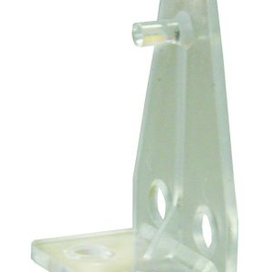 JR Products Window Shade Mounting Hardware, Used to Secure the Bottom Rail of Mini Blind with a Small Hole Located IN the End Cap, Post Style – 81635