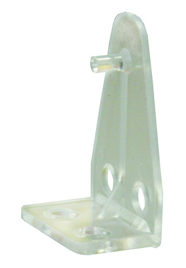 JR Products Window Shade Mounting Hardware, Used to Secure the Bottom Rail of Mini Blind with a Small Hole Located IN the End Cap, Post Style – 81635