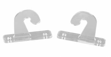 JR Products Window Shade Mounting Hardware, Used to Secure the Bottom Rail of Mini Blind with a Post, Hook-Style, Plastic, 1 Inch – 81645