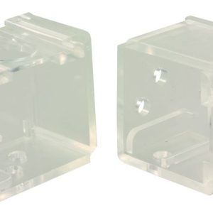 JR Products Window Shade Mounting Hardware, For Use with Window Shade, 1 Inch Height X 1 Inch Width Inside Dimension, Clear – 81915