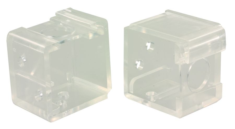 JR Products Window Shade Mounting Hardware, For Use with Window Shade, 1 Inch Height X 1 Inch Width Inside Dimension, Clear – 81915