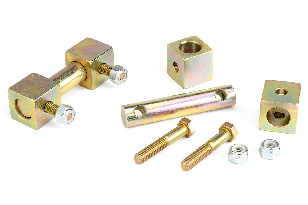 Jks Mfg. Shock Absorber Mount Conversion Kit, Bar Pin Eliminators, Heavy Duty Replacement for Bar Pin Style Shock with Rubber Bushings – JKS9603
