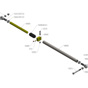Jks Mfg. Track Bar, Telescoping Trackbar, 0 Inch to 6 Inch Lift, Adjustable, Black – JKS9800