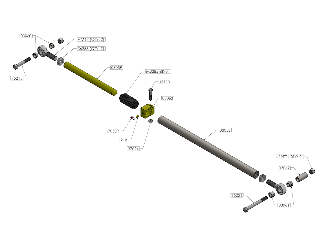 Jks Mfg. Track Bar, Telescoping Trackbar, 0 Inch to 6 Inch Lift, Adjustable, Black – JKS9800