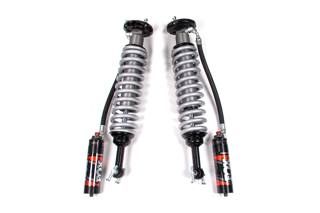 Jks Mfg. Coil Over Shock Absorber, Adjustable Valving, 4 Inch Lift, Without Mounting Brackets, Black/ Silver, With Remote Reservoir – FOX88406321