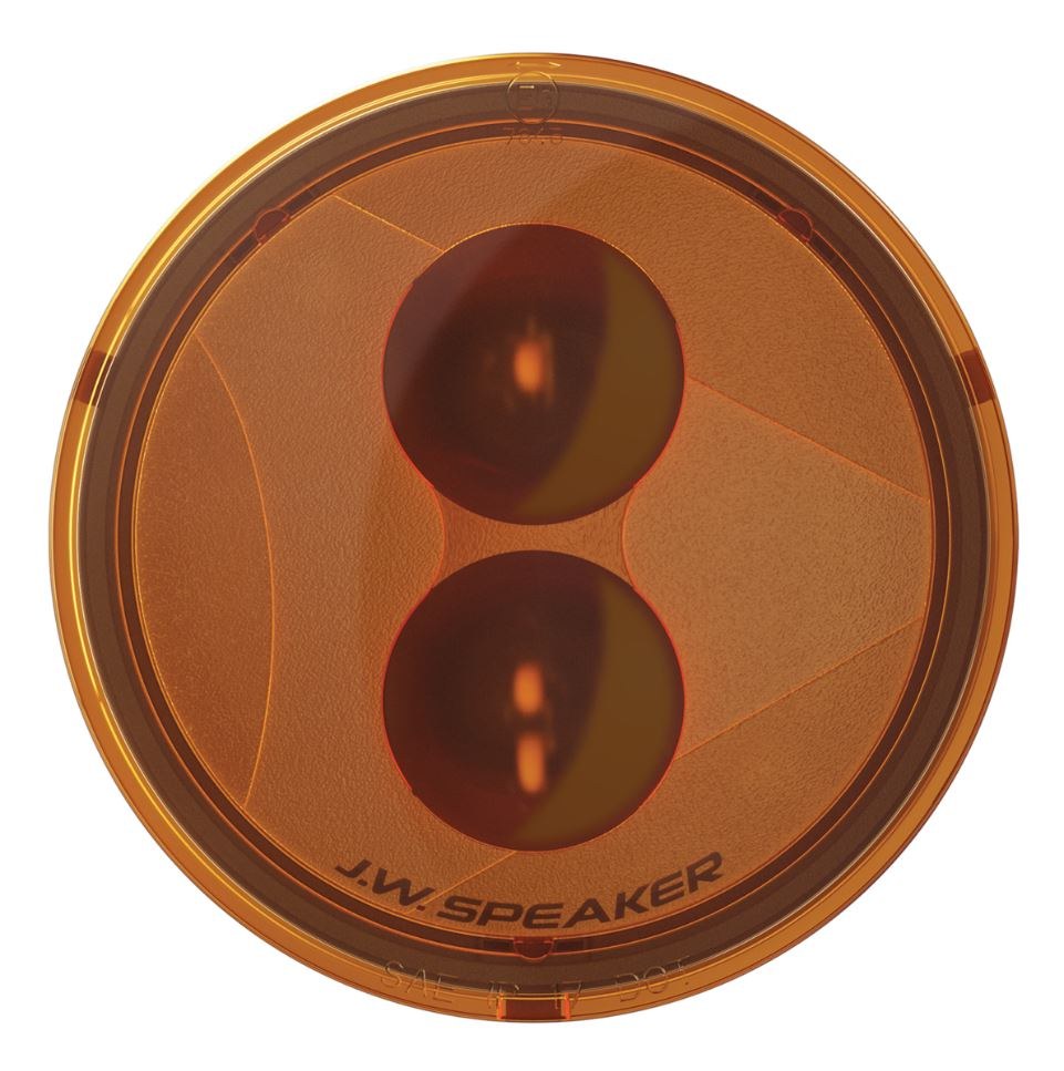 Jw Speaker Turn Signal Light Assembly – LED, 239 J2 Series, Amber Lens, LED Bulb, Black Aluminum Housing, Set of 2 – 0346483