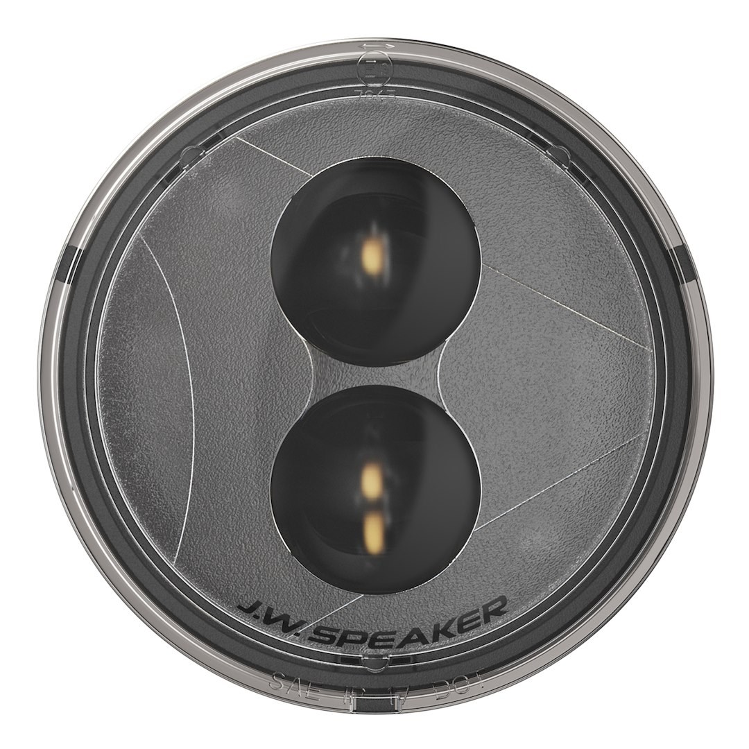 Jw Speaker Turn Signal Light Assembly – LED, 239 J2 Series, Clear Lens, LED Bulb, Black Aluminum Housing, Set of 2 – 0346493