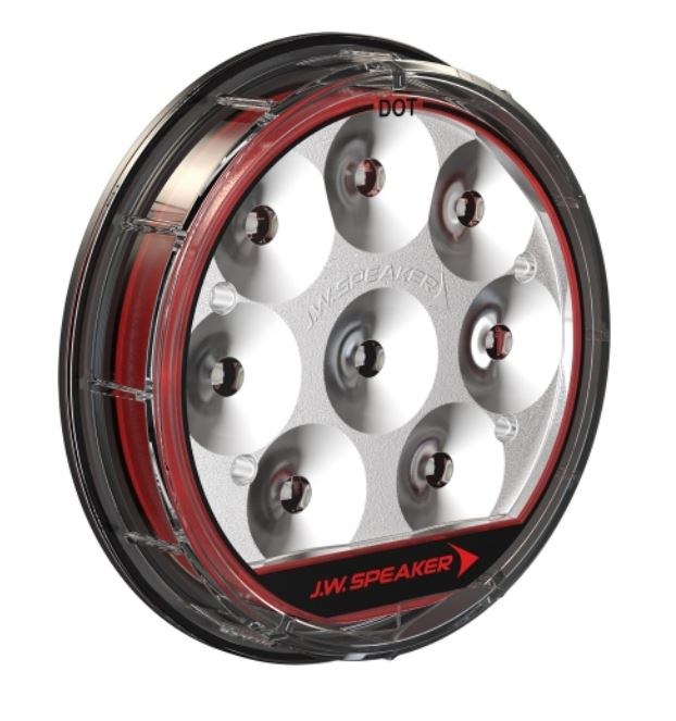 Jw Speaker Tail Light Assembly, 234 Series, LED, Clear Lens, Black Housing/ Red Bezel, Red Bulb, Single – 0347861