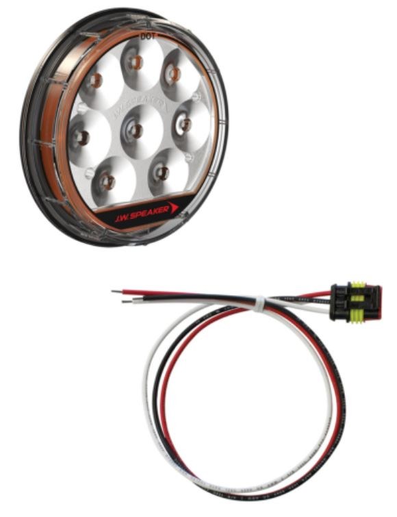 Jw Speaker Turn Signal Light Assembly – LED, 234 Series, Clear Lens, Amber Bulb, With Wiring Harness – 0347874