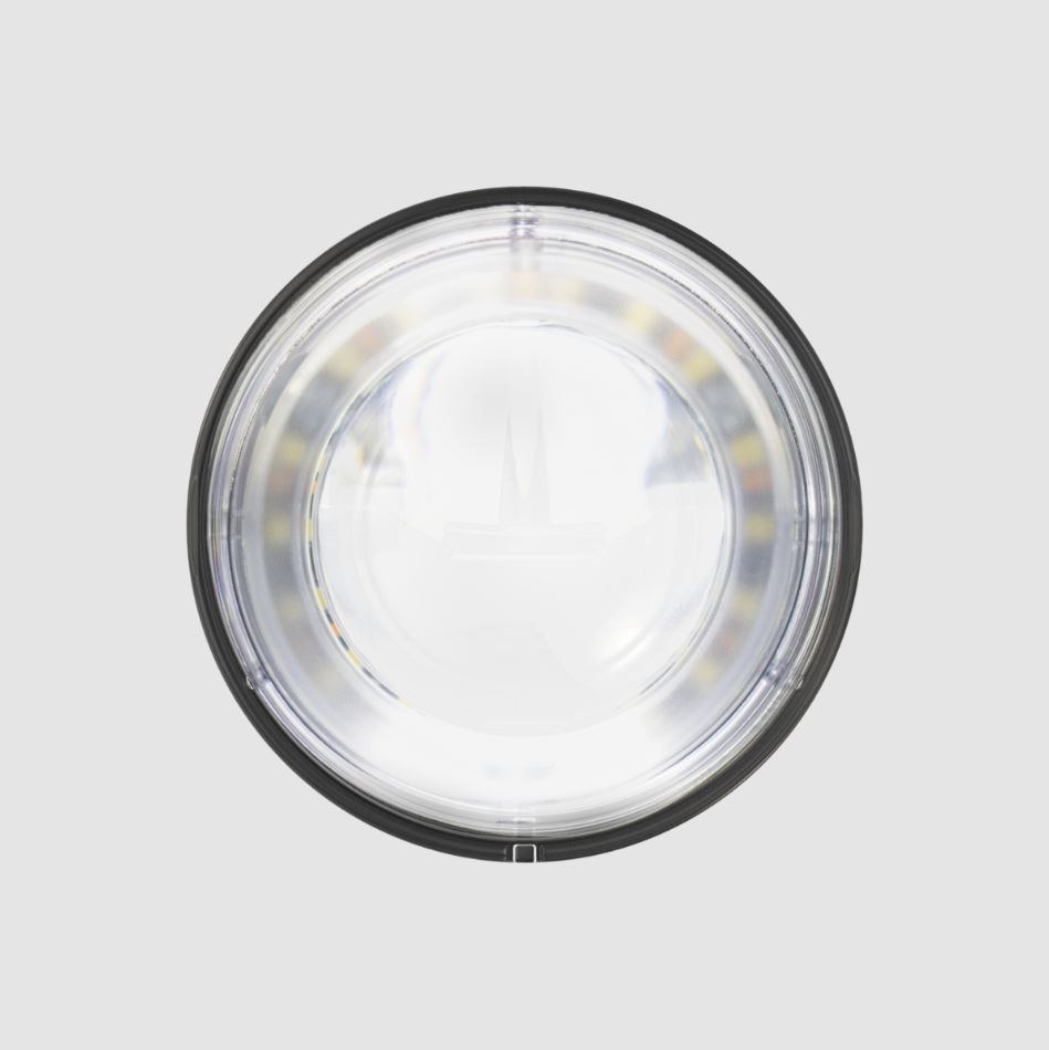 Jw Speaker Headlight Assembly, Model 93, LED Bulb, With White Daytime Running Light/ Amber Turn Signal Light – 0530091