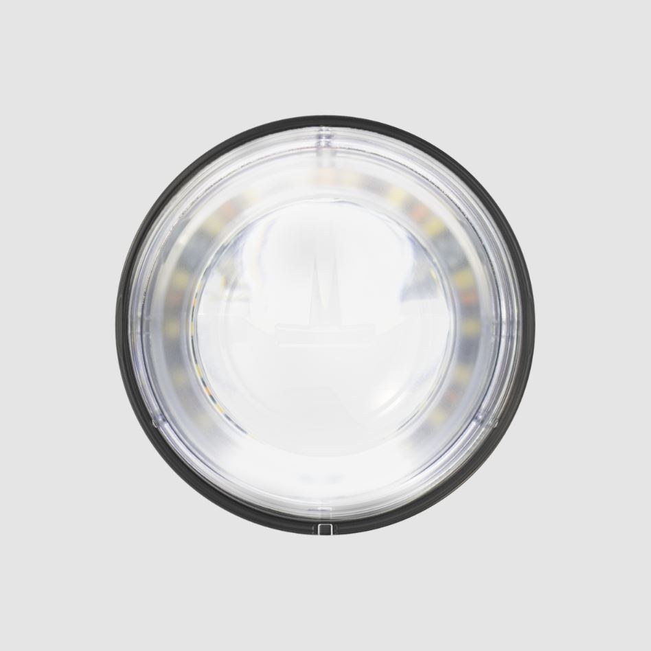 Jw Speaker Headlight Assembly, Model 93, LED Bulb, With White Daytime Running Light/ Amber Turn Signal Light – 0530101