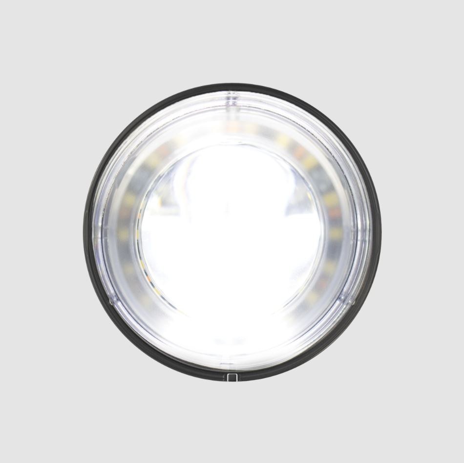 Jw Speaker Headlight Assembly, Model 93, LED Bulb, With White Daytime Running Light/ Amber Turn Signal Light – 0530101