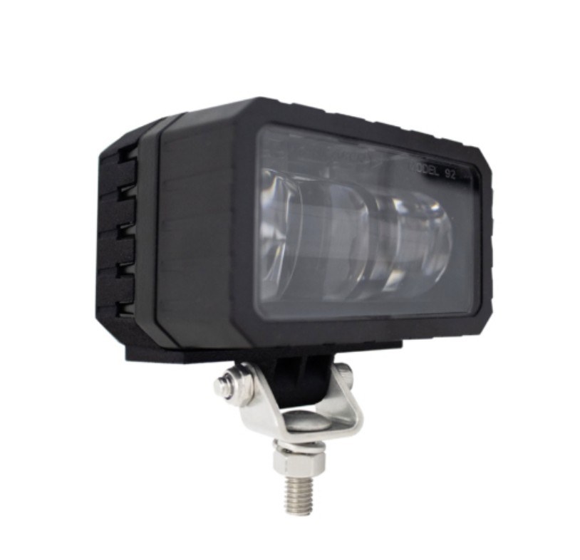 Jw Speaker Driving/ Fog Light, Model 92, LED Bulb, 3.3 Inch X 2.16 Inch, Rectangular Housing, 0.70 Amp at 24 Volt DC, High Beam – 0530313