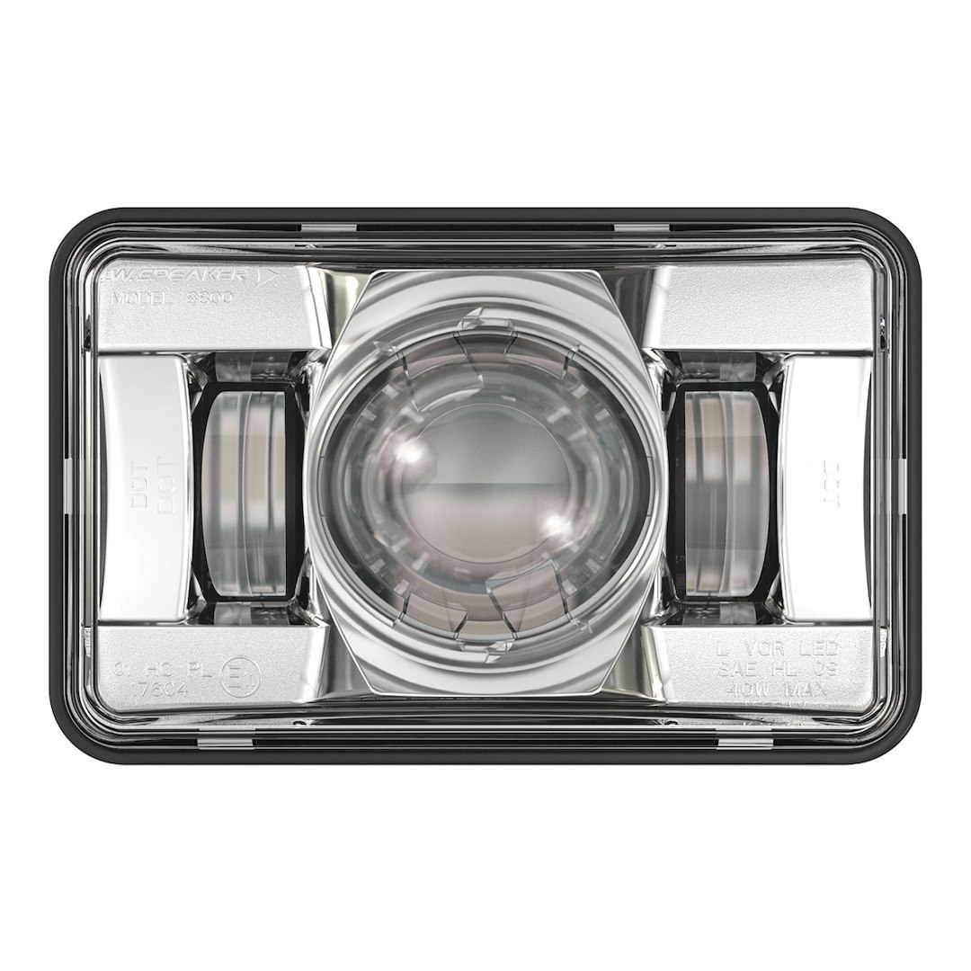 Jw Speaker Headlight Assembly, 8800 Evolution 2, LED Bulb, High Beam, Clear Bulb, Clear Polycarbonate Lens – 0551381