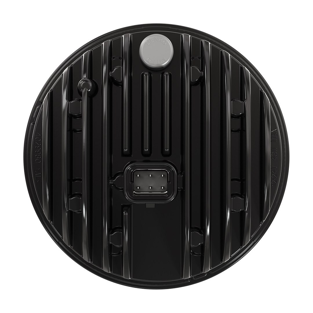 Jw Speaker Headlight Assembly, 8631 Evolution, LED Bulb, High and Low Beam, White Bulb, Clear Polycarbonate Lens, Black Aluminum Housing – 0551631