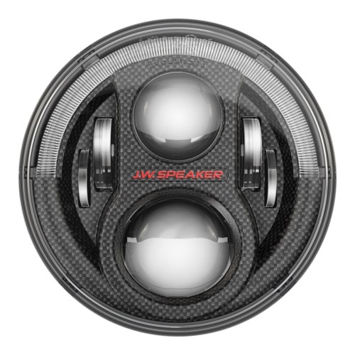 Jw Speaker Headlight Assembly, 8700 Evolution J2, LED Bulb, High and Low Beam, LED Clear Bulb, Clear Polycarbonate Lens – 0553973
