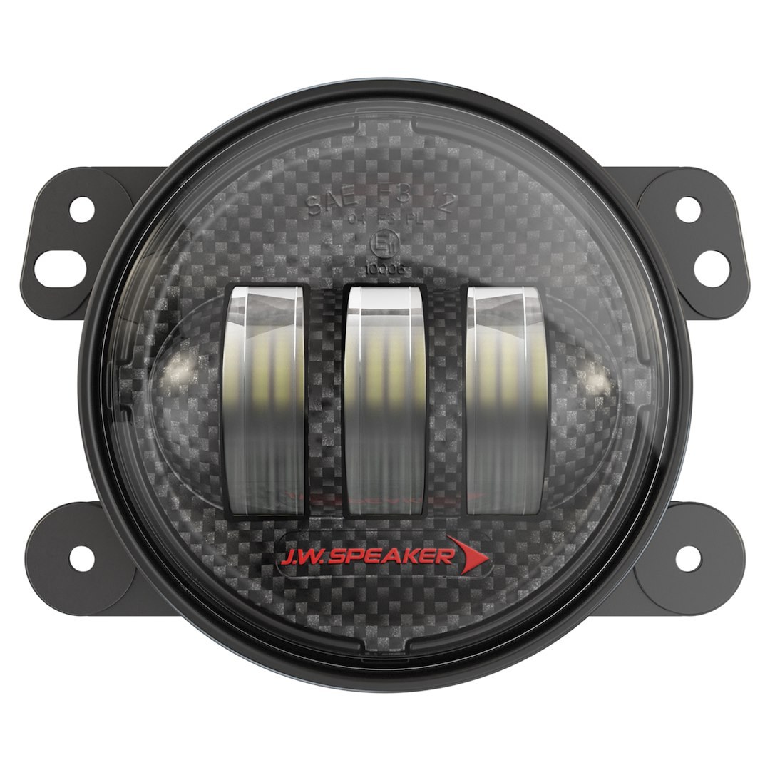 Jw Speaker Driving/ Fog Light, 6145 J2 Series, LED Bulb, 4 Inch Round, 1.6 Amp, Fog Beam, 1080 Raw Lumens, Clear Polycarbonate Lens – 0554413