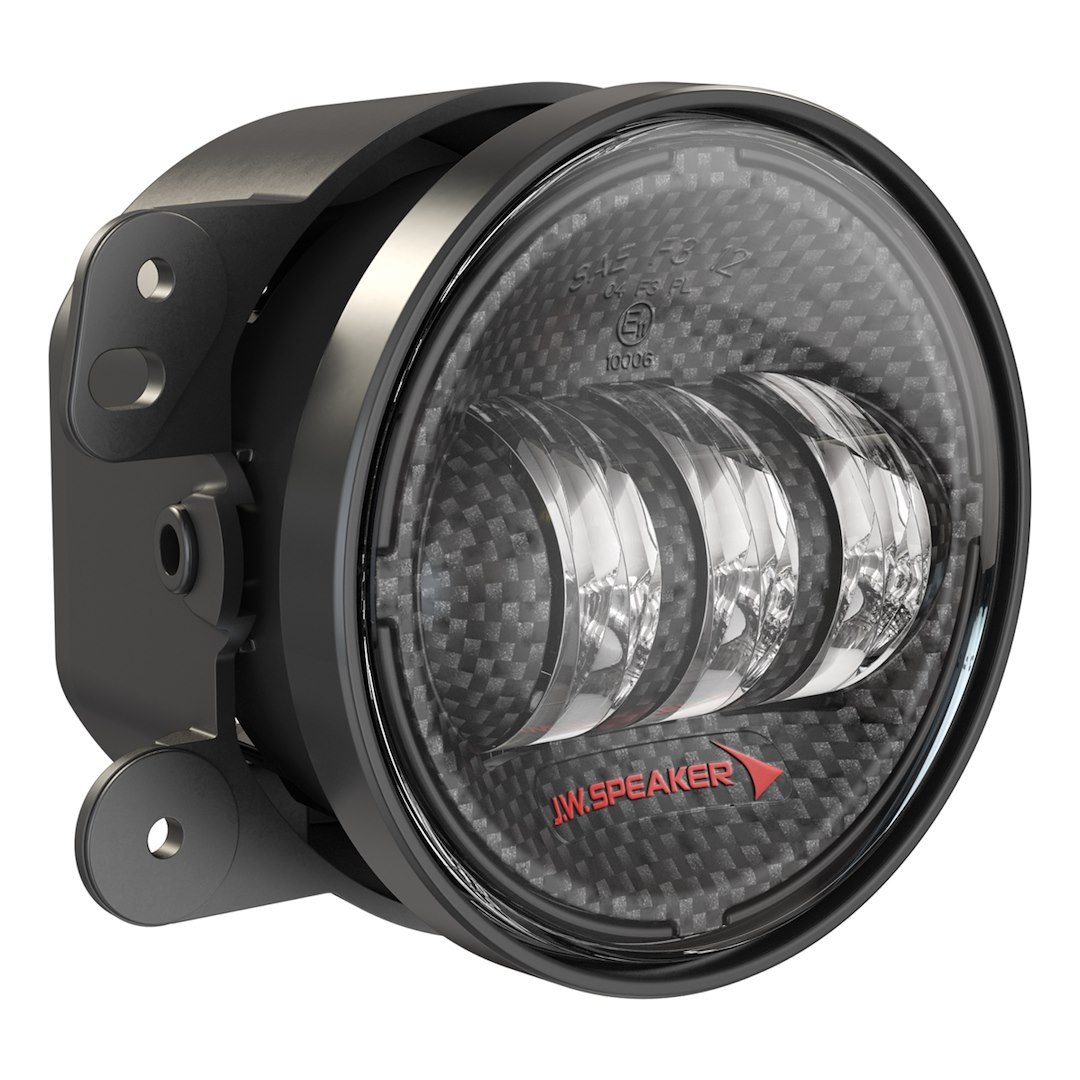 Jw Speaker Driving/ Fog Light, 6145 J2 Series, LED Bulb, 4 Inch Round, 1.6 Amp, Fog Beam, 1080 Raw Lumens, Clear Polycarbonate Lens – 0554413