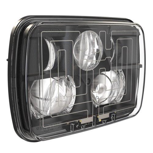 Jw Speaker Headlight Assembly, 8910 Evolution 2, LED Bulb, High and Low Beam, Clear Bulb, Clear Polycarbonate Lens – 0554481