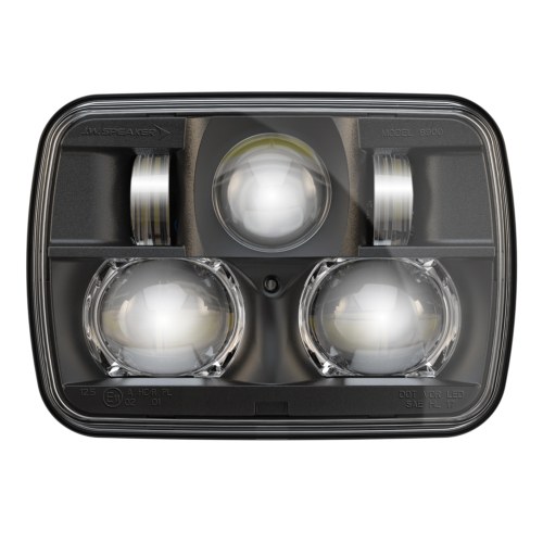 Jw Speaker Headlight Assembly, 8900 Evolution 2, LED Bulb, High and Low Beam, Clear Bulb, Clear Polycarbonate Lens – 0554491