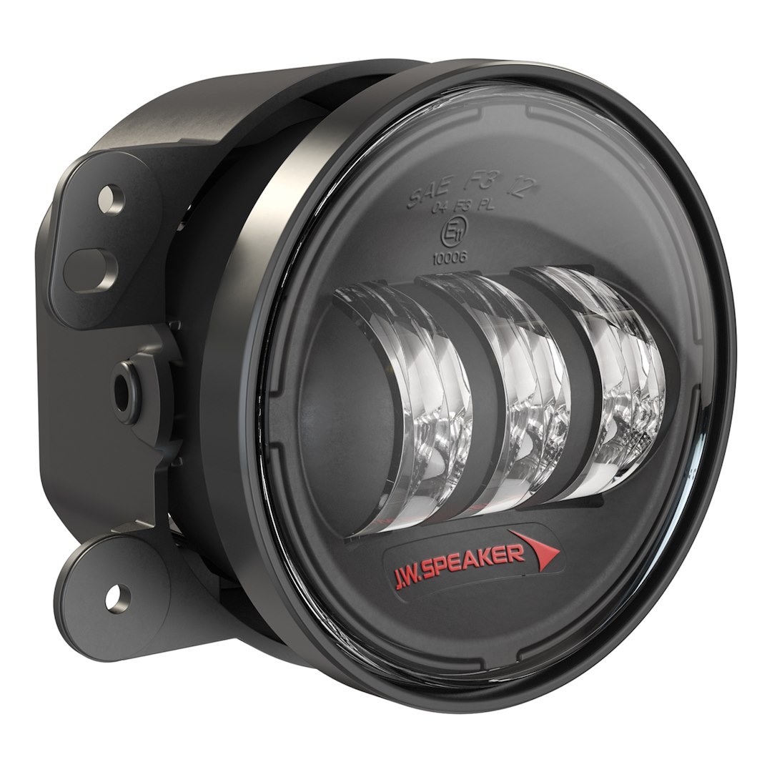 Jw Speaker Driving/ Fog Light, 6145 J2 Series, LED Bulb, 4 Inch Round, 1.6 Amp, Fog Beam, 1080 Raw Lumens, Clear Polycarbonate Lens – 0554573