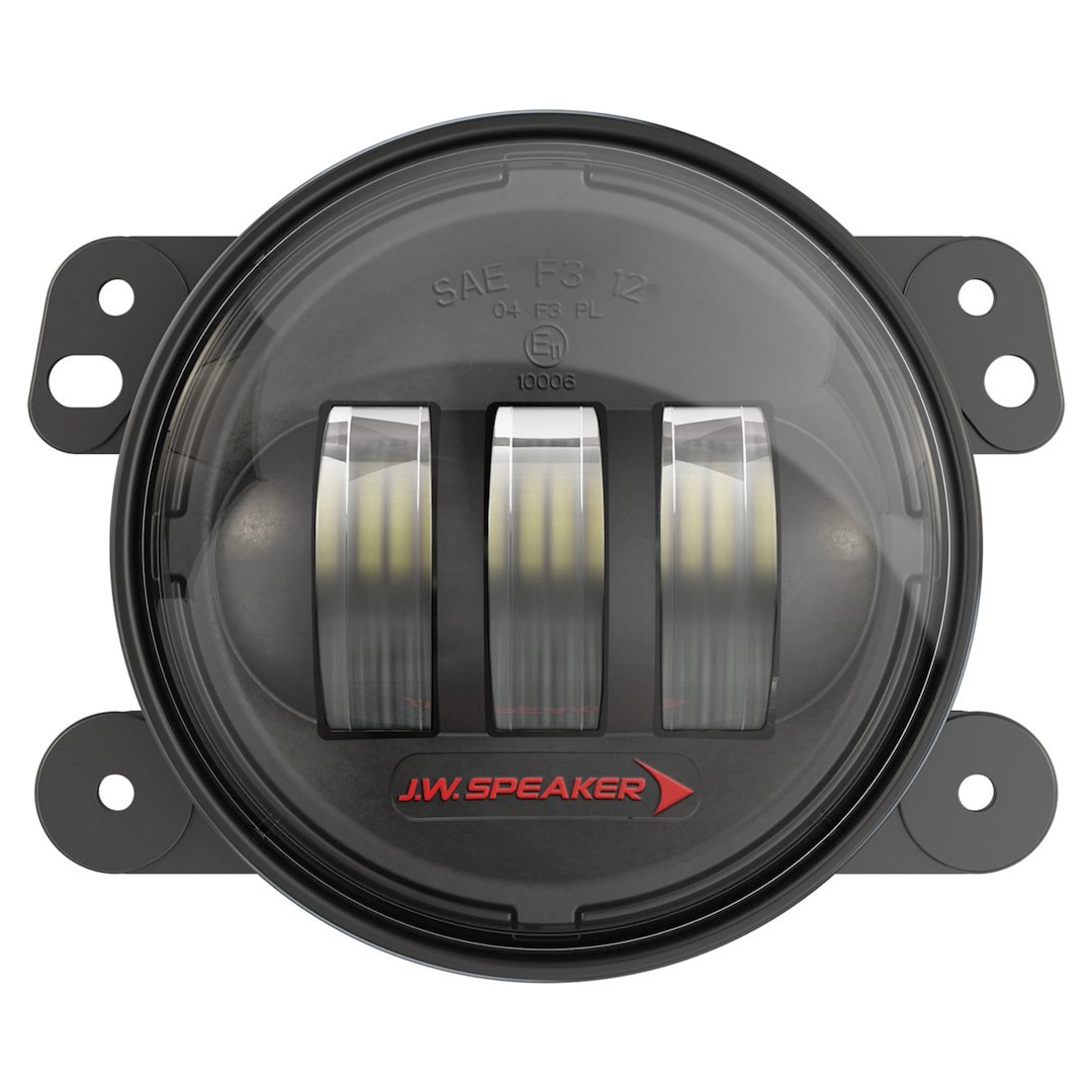 Jw Speaker Driving/ Fog Light, 6145 J2 Series, LED Bulb, 4 Inch Round, 1.6 Amp, Fog Beam, 1080 Raw Lumens, Clear Polycarbonate Lens – 0554573