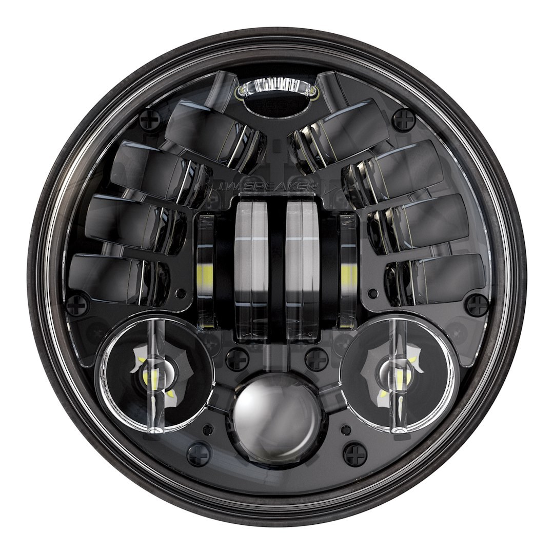 Jw Speaker Headlight Assembly, 8690 Adaptive 2, LED Bulb, High and Low Beam, Clear Bulb, Clear Polycarbonate Lens – 0555091