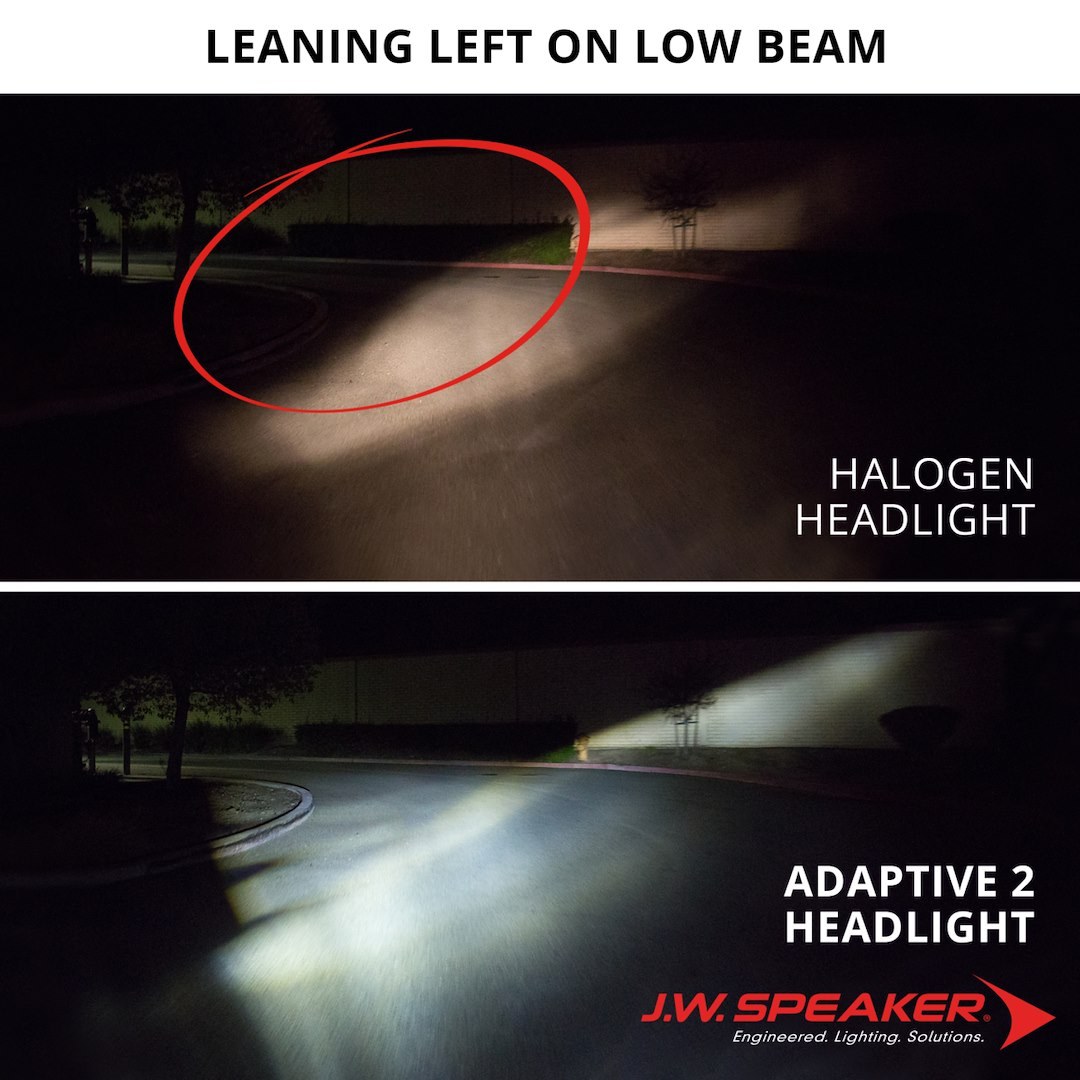 Jw Speaker Headlight Assembly, 8690 Adaptive 2, LED Bulb, High and Low Beam, Clear Bulb, Clear Polycarbonate Lens – 0555091
