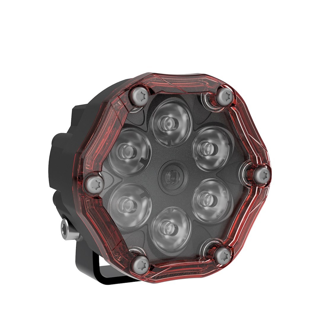 Jw Speaker Backup Light – LED, Model Trail 6 Flash, Hanging/ Pedestal/ Panel Mount, Set of 2, Red/ White Bulbs – 0555363