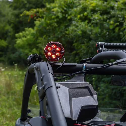 Jw Speaker Backup Light – LED, Model Trail 6 Flash, Hanging/ Pedestal/ Panel Mount, Set of 2, Red/ White Bulbs – 0555363