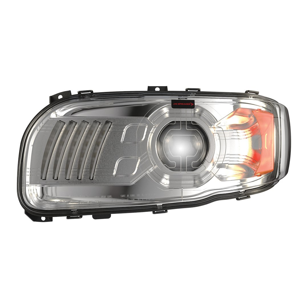 Jw Speaker Headlight Assembly, Model 9600 Peterbilt, LED Bulb, High and Low Beam with Built-IN Daytime Running Light/ Turn Signal Light – 0556661