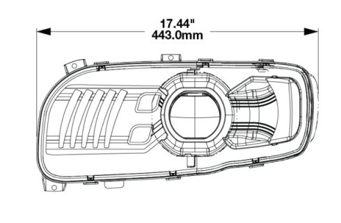 Jw Speaker Headlight Assembly, Model 9600 Peterbilt, Vehicle Fitment: Peterbilt 388/ 389/ 567/ 589 Trucks – 0557141