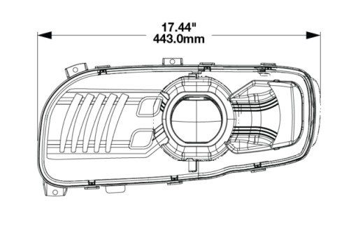 Jw Speaker Headlight Assembly, Model 9600 Peterbilt, Vehicle Fitment: Peterbilt 388/ 389/ 567/ 589 Trucks – 0557151
